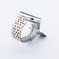 Bandmeister® Armband 7-Segment Edelstahl Enterprise silver-rose gold für Apple Watch 38/40/41mm