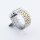 Bandmeister® Armband 7-Segment Edelstahl Enterprise silver-gold für Apple Watch 42/44/45mm