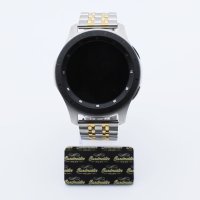 Bandmeister® Armband 7-Segment Edelstahl Enterprise silver-gold für Federsteg Uhr 20mm