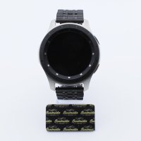 Bandmeister® Armband 7-Segment Edelstahl Enterprise black für Federsteg Uhr 20mm