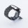 Bandmeister® Armband 7-Segment Edelstahl Enterprise black für Federsteg Uhr 22mm