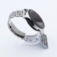 Bandmeister® Armband 7-Segment Edelstahl Enterprise silver für Federsteg Uhr 20mm