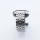 Bandmeister® Armband 7-Segment Edelstahl Enterprise silver für Federsteg Uhr 20mm
