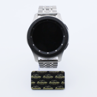Bandmeister® Armband 7-Segment Edelstahl Enterprise silver für Federsteg Uhr 22mm
