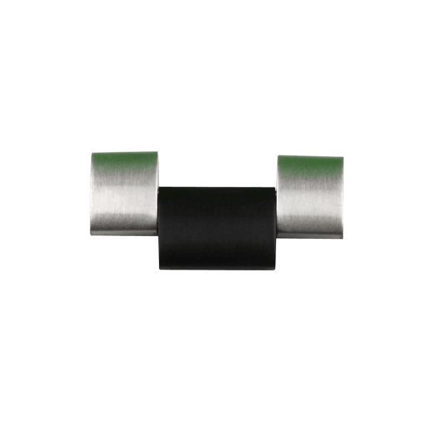 Bandmeister® Einzelglied silver-black für Original Bandmeister® 3-Segment Edelstahl-Gliederband für Apple Watch