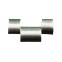 Bandmeister® Einzelglied silver für Original Bandmeister® 3-Segment Edelstahl-Gliederband für Federsteg Uhr 20mm