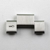 Bandmeister® Einzelglied silver für Original Bandmeister® 3-Segment Edelstahl-Gliederband für Federsteg Uhr 22mm