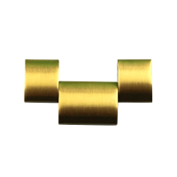 Bandmeister® Einzelglied gold für Original Bandmeister® 3-Segment Edelstahl-Gliederband für Federsteg Uhr 22mm