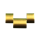 Bandmeister® Einzelglied gold für Original Bandmeister® 3-Segment Edelstahl-Gliederband für Federsteg Uhr 22mm