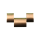 Bandmeister® Einzelglied rose gold für Original Bandmeister® 3-Segment Edelstahl-Gliederband für Federsteg Uhr