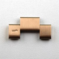 Bandmeister® Einzelglied rose gold für Original Bandmeister® 3-Segment Edelstahl-Gliederband für Federsteg Uhr 22mm