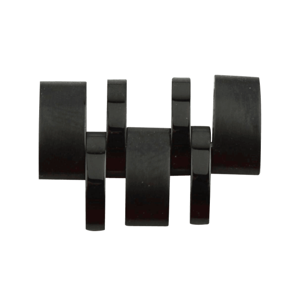 Bandmeister® Einzelglied black für Original Bandmeister® 7-Segment Edelstahl-Gliederband für Federsteg Uhr