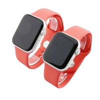 Bandmeister® Armband Silikon für Apple Watch coral S/M 42/44/45/49mm