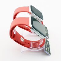 Bandmeister® Armband Silikon für Apple Watch coral S/M 42/44/45/49mm