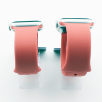 Bandmeister® Armband Silikon für Apple Watch coral M/L 42/44/45/49mm