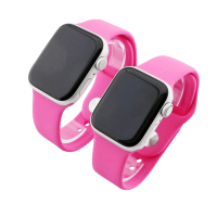 Bandmeister® Armband Silikon für Apple Watch barbie pink S/M 42/44/45/49mm