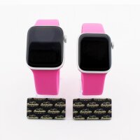 Bandmeister® Armband Silikon für Apple Watch barbie pink M/L 42/44/45/49mm