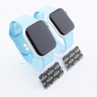 Bandmeister® Armband Silikon für Apple Watch turquoise S/M 38/40/41mm