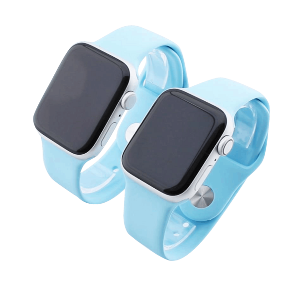 Bandmeister® Armband Silikon für Apple Watch turquoise M/L 38/40/41mm