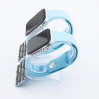 Bandmeister® Armband Silikon für Apple Watch turquoise M/L 38/40/41mm