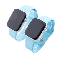 Bandmeister® Armband Silikon für Apple Watch turquoise S/M 42/44/45/49mm