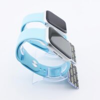 Bandmeister® Armband Silikon für Apple Watch turquoise S/M 42/44/45/49mm