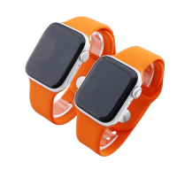 Bandmeister® Armband Silikon für Apple Watch orange S/M 38/40/41mm