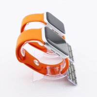 Bandmeister® Armband Silikon für Apple Watch orange S/M 38/40/41mm