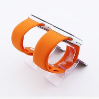 Bandmeister® Armband Silikon für Apple Watch orange M/L 38/40/41mm
