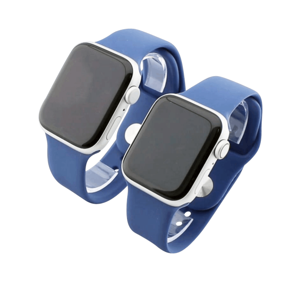 Bandmeister® Armband Silikon für Apple Watch navy S/M 38/40/41mm