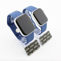 Bandmeister® Armband Silikon für Apple Watch navy S/M 38/40/41mm