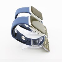 Bandmeister® Armband Silikon für Apple Watch navy M/L 38/40/41mm