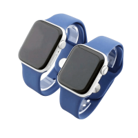 Bandmeister® Armband Silikon für Apple Watch navy M/L 42/44/45/49mm