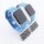 Bandmeister® Armband Silikon für Apple Watch jeansblue S/M 38/40/41mm