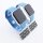 Bandmeister® Armband Silikon für Apple Watch jeansblue S/M 42/44/45/49mm