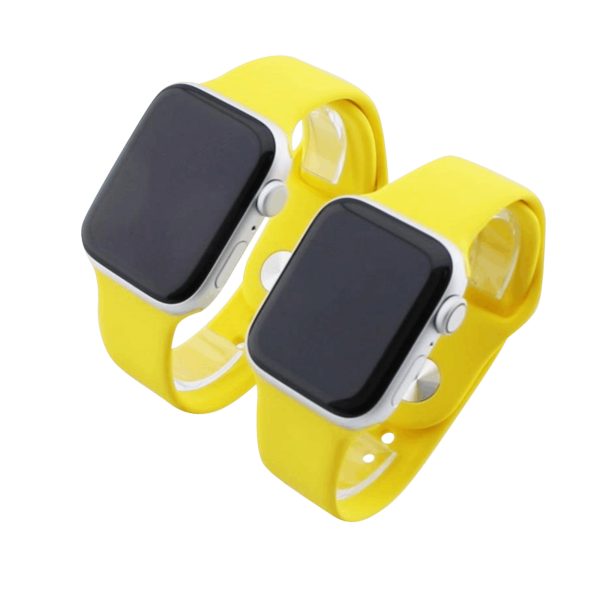 Bandmeister® Armband Silikon für Apple Watch yellow S/M 38/40/41mm