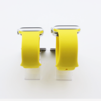 Bandmeister® Armband Silikon für Apple Watch yellow S/M 38/40/41mm