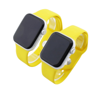 Bandmeister® Armband Silikon für Apple Watch yellow M/L 42/44/45/49mm