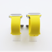 Bandmeister® Armband Silikon für Apple Watch yellow M/L 42/44/45/49mm