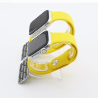 Bandmeister® Armband Silikon für Apple Watch yellow M/L 42/44/45/49mm