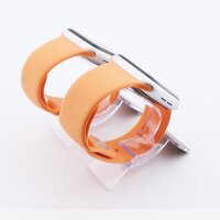 Bandmeister® Armband Silikon für Apple Watch papaya orange M/L 42/44/45/49mm