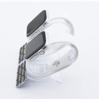 Bandmeister® Armband Silikon für Apple Watch white M/L 38/40/41mm