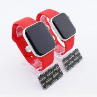 Bandmeister® Armband Silikon für Apple Watch red S/M 38/40/41mm