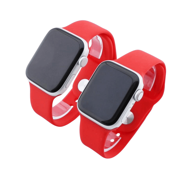 Bandmeister® Armband Silikon für Apple Watch red M/L 38/40/41mm