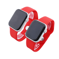 Bandmeister® Armband Silikon für Apple Watch red S/M 42/44/45/49mm