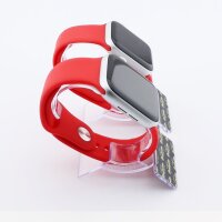 Bandmeister® Armband Silikon für Apple Watch red S/M 42/44/45/49mm