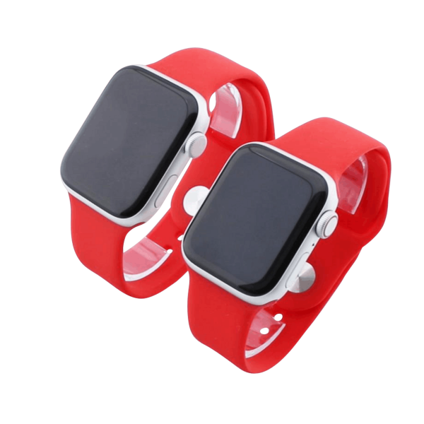 Bandmeister® Armband Silikon für Apple Watch red M/L 42/44/45/49mm