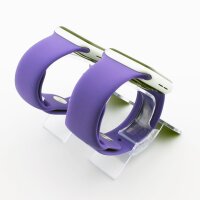 Bandmeister® Armband Silikon für Apple Watch violet S/M 42/44/45/49mm