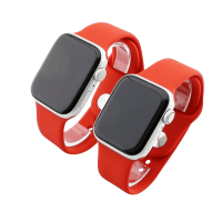 Bandmeister® Armband Silikon für Apple Watch china red M/L 38/40/41mm