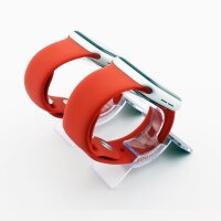 Bandmeister® Armband Silikon für Apple Watch china red M/L 42/44/45/49mm
